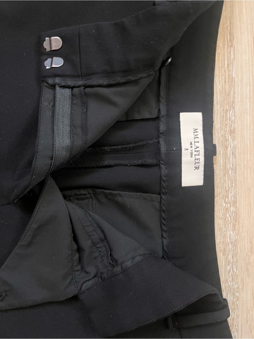 MM Lafleur Black Tailored Dress Pants - Picture 2 of 4
